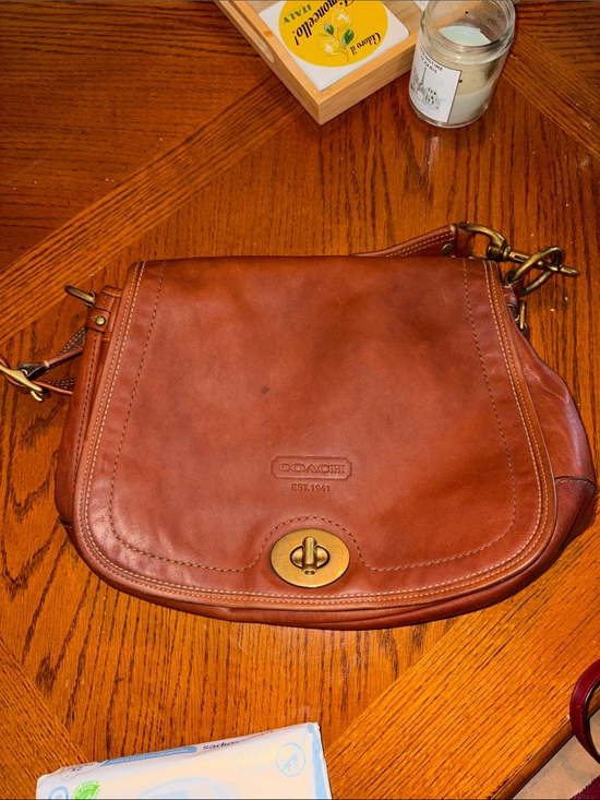 Coach Handbags - Coach 65th Anniversary Legacy Ali Flap Shoulder Bag Whiskey Vachetta 11134